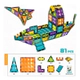 Juego Magnetico De Encastre Para Niños 81 Piezas