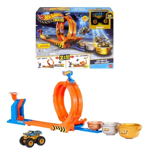 Hot Wheels Monster Trucks Jbx64 Bigfoot Multicolor 2 En 1