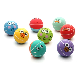 Pelota Antiestrés Saltarinas Con Caritas Divertidas Básquet