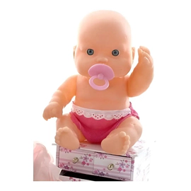 Bebote Con Babero Y Mamadera Orig Cariñito