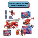 Playset Muñecos Bomberos C/helicoptero Luz Y Sonido