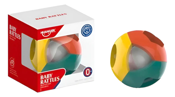 Pelota Sonaja Para Bebé Desarrollo Motriz Visual Auditivo