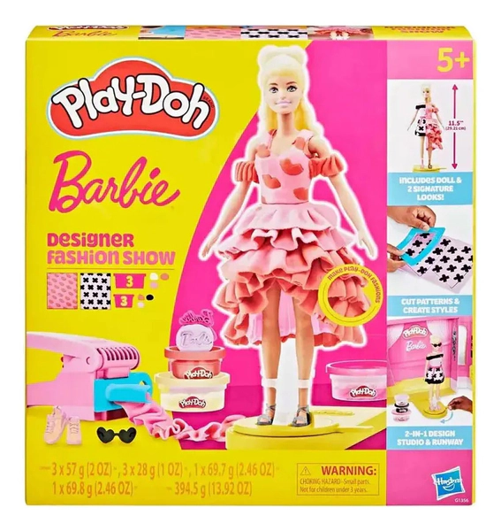Playdoh Juego Show De Diseñador Con Muñeca Barbie De Regalo