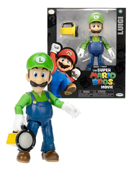 Super Mario Bros y amigos Figura Mario Articulado Pelicula 13 Cm