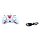 Helicóptero de Juguete Recargable USB Luz Led Doble Hélice Con Sensor ROJO
