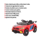Auto A Batería De Carrera 6v Control Padres Luces Sonido ROJO