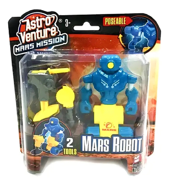 Figura Robot Mision Marte Con Herramientas Astro Venture