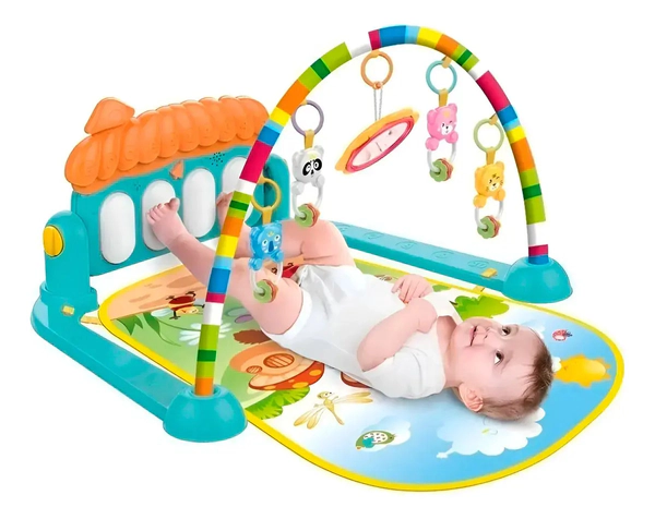 Gimnasio Musical Gugga Manta Piano 2 En 1 Con Sonido