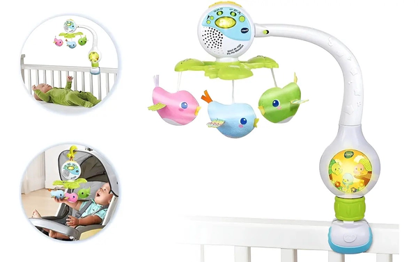 Móvil Vtech Pío Pío Melodías Con Sensor Y Luz Nocturna