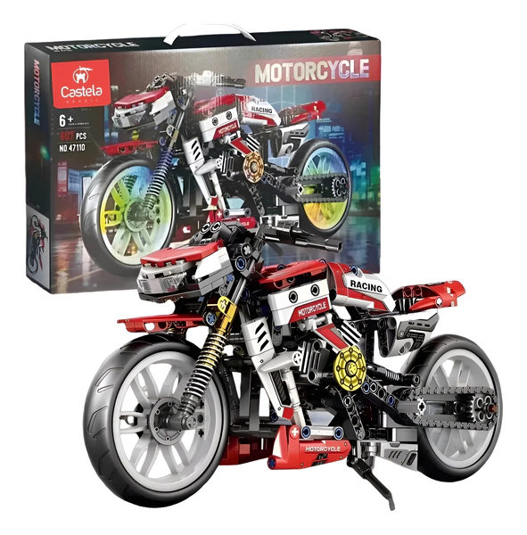 Bloques Moto Carrera Racing Jiqile 467pcs Moto Ducati Armar 467 Motocicleta