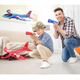 Pistola Fly Shoot Con Lanzador De Avion Luminoso Resistente