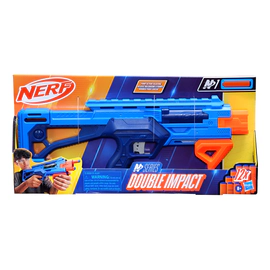 Lanzador De Dardos Nerf N Series Double Impact - Hasbro Color Azul Y Naranja