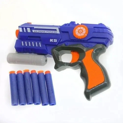 Pistola Batguntle Lanza 6 Dardos Dispara 10 Mt De Distancia