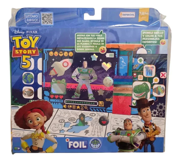 Toy Story Set Para Decorar Figuras Foil Wow Metalizado