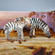 Playsets Animales De La Selva Pack X 2 Original Wabro