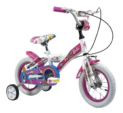 Bicicleta Paseo Barbie Rodado 12 C/rueditas Cuotas.