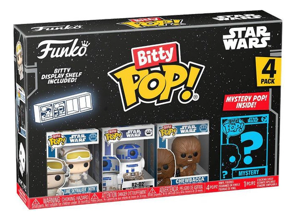 Funko Bitty Pop! Star Wars Luke 3 Figuras Y 1 Sorpresa!