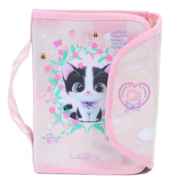 Cartuchera Escolar Chimola My Friends Cats Pink Gatito Rosa
