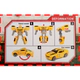 Transformable Robot Se Transforma En Auto Amarillo Original
