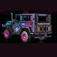 Camioneta Cyberpunk De Bloques 1:14 Para Armar 349 Piezas