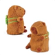 Peluche Capybara Mundo Capy Con Movimiento Y Sonido Marrón