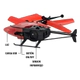Helicóptero Control Remoto Carga Usb Sensor Luz Doble Hélice
