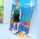 Muñeco Simil Ken Articulado 30 Cm Con Tabla De Surf Y Perro