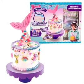 Juliana Snack Tastic Decorá Tu Torta De Sirena Con Exhibidor