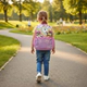 Mochila Escolar Unicornio Con Glitter Estilo Metalizado