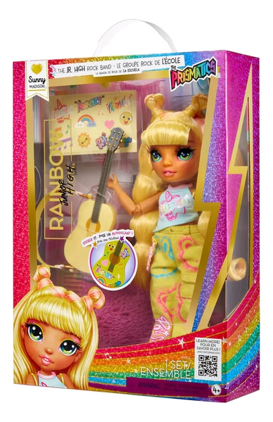 Muñeca Moderna Rainbow High Jr Banda De Rock