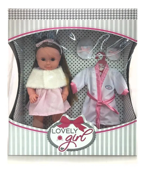 Muñeca Lovely Girl Con Set Ropa Cariñito