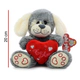 Perrito De Peluche 20 Cm. Con Corazon
