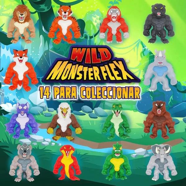 Muñecos Monsterflex Wild Serie 2 Antiestrés Nextpoint