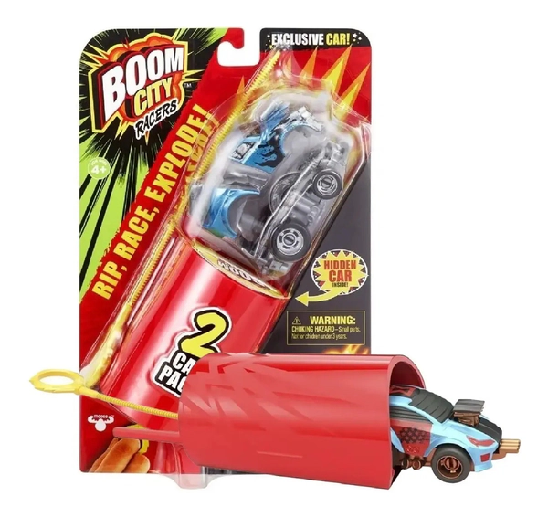 Boom City Racers 2 Car Pack Vehículo Con Lanzador