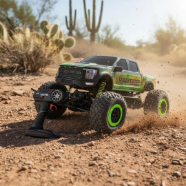 Auto A Radio Control Remoto 4x4 Camioneta Juguete Carga Usb Color Azul