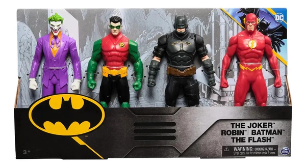 Set De Figuras De Acción De Batman Y Amigos, 4 Piezas Multicolor