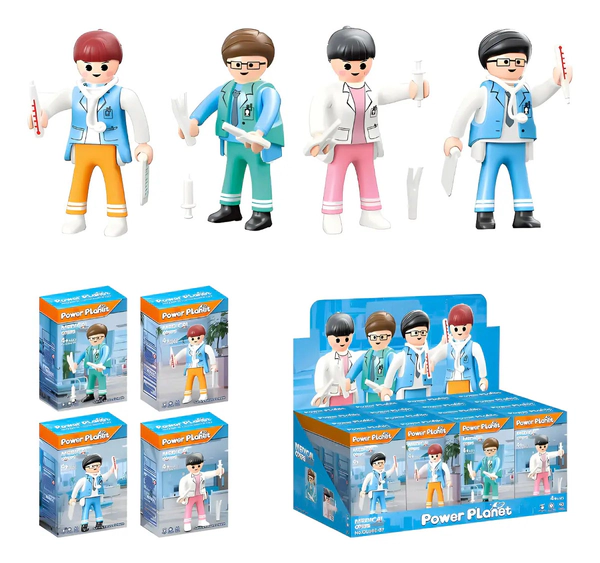 Muñecos Articulados Doctores Medicos Surtidos Playset