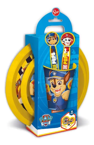 Combo 5 En 1 Gift Box Paw Patrol Chase Amarillo