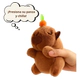 Llavero De Carpincho Con Chicle De Peluche 12 Cm