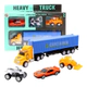 Set Camion De Remolque Con Autos A Friccion
