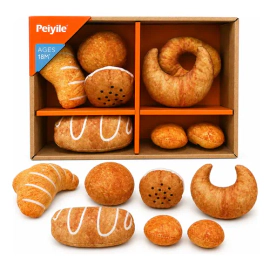 Set Panificados De Juguete De Tela Didáctico 8 Piezas