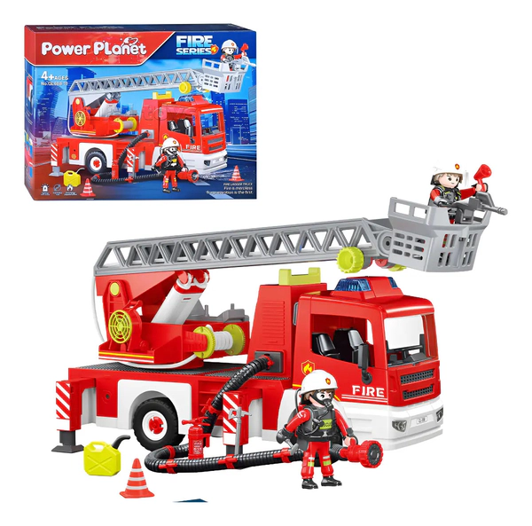 Playset Muñecos Bomberos C/camion Luz Y Sonido Coleccionable