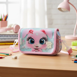 Cartuchera Chimola Canopla Cristal Personajes Escolar Niños Color Bunny