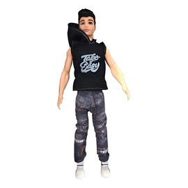 Muñeco Simil Ken Fashion Ropa Verano Articulado 30 Cm
