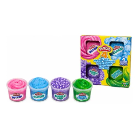 Play Doh Slime 4 Texturas Masa Sensorial Multicolor 190g