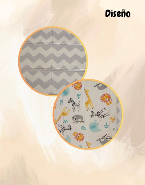 Manta Alfombra Antigolpes Reversibles 180x120 Plegable Bebe