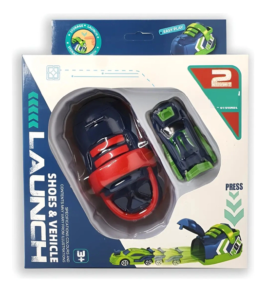 Lanzador De Autos Con Vehiculo Incluido Shoes Launch