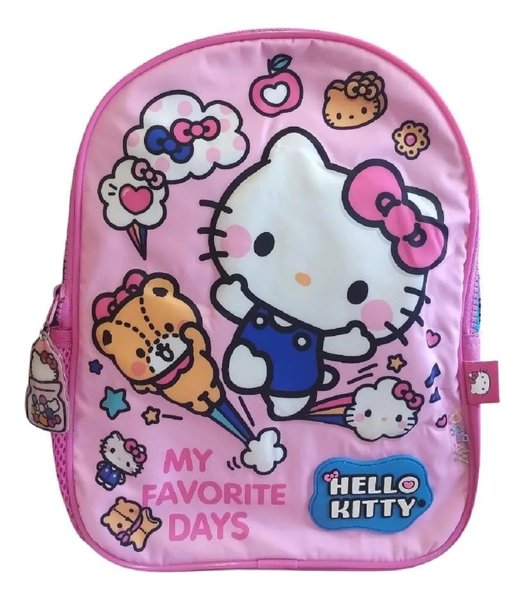 Mochila Infantil Hello Kitty Rosa Y Roja Mis Dias Favoritos Rosa Personajes