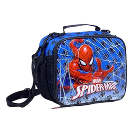 Lunchera Spiderman Arañas Escolar Térmica Infantil Azul Spiderman Arañas
