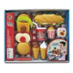 Set De Comidita De Juguete Hamburguesa Helados 18 Piezas
